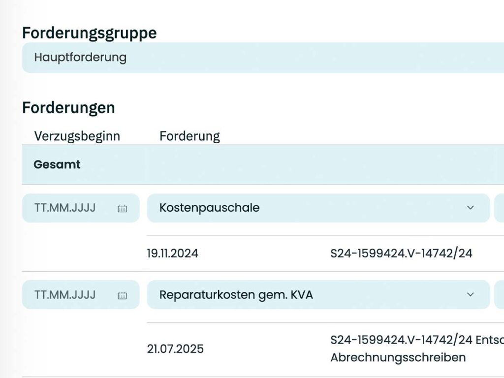 Forderungen Legal Tech
