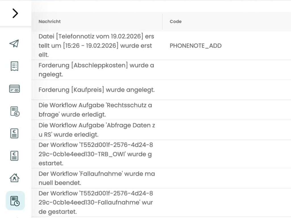 Prozesshistorie Legal Tech